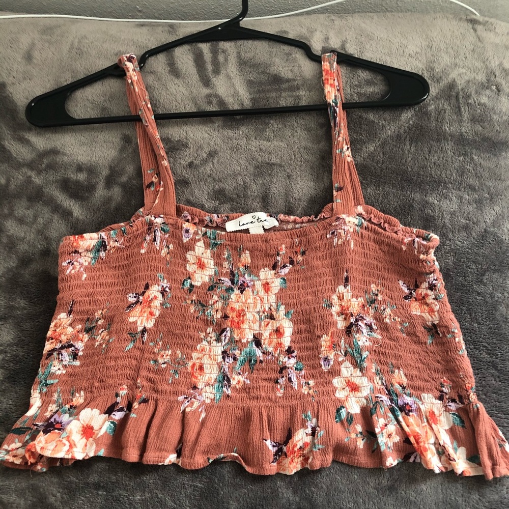 Floral tank blouse